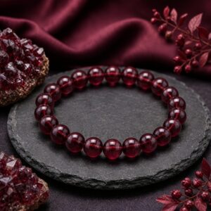 garnet bracelet tanishq gems