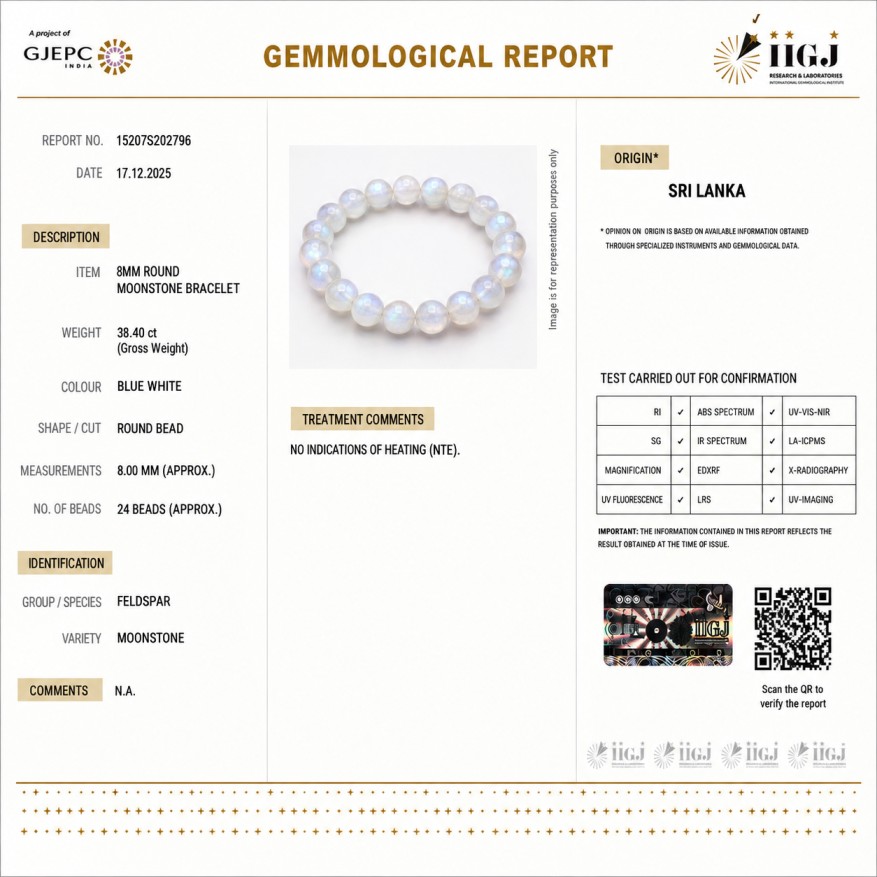 moonstone bracelet certificate moonstone bracelet certificate