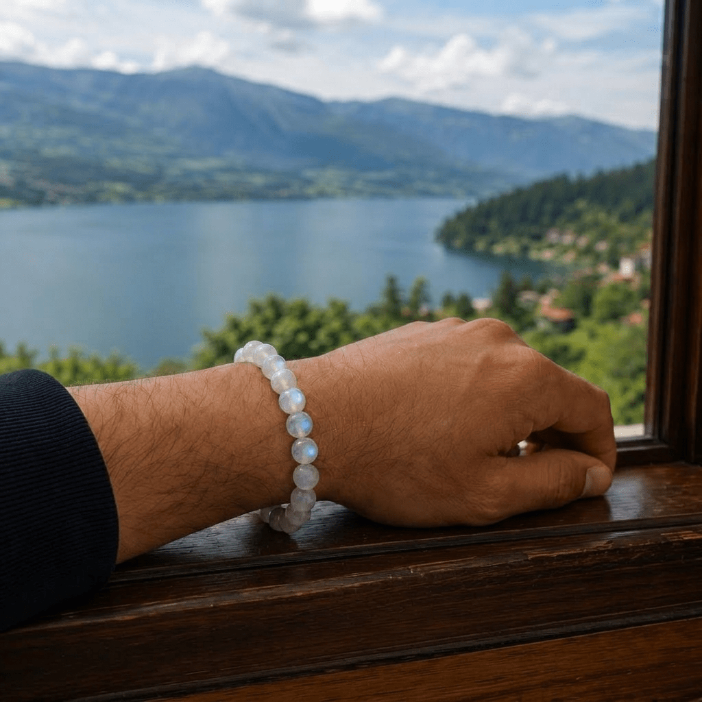 moonstone bracelet worn moonstone bracelet worn