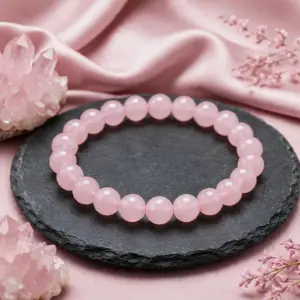 rose quartz bracelet tanishq gems