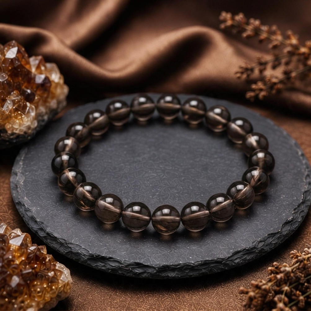smoky quartz bracelet tanishq gems smoky quartz bracelet tanishq gems