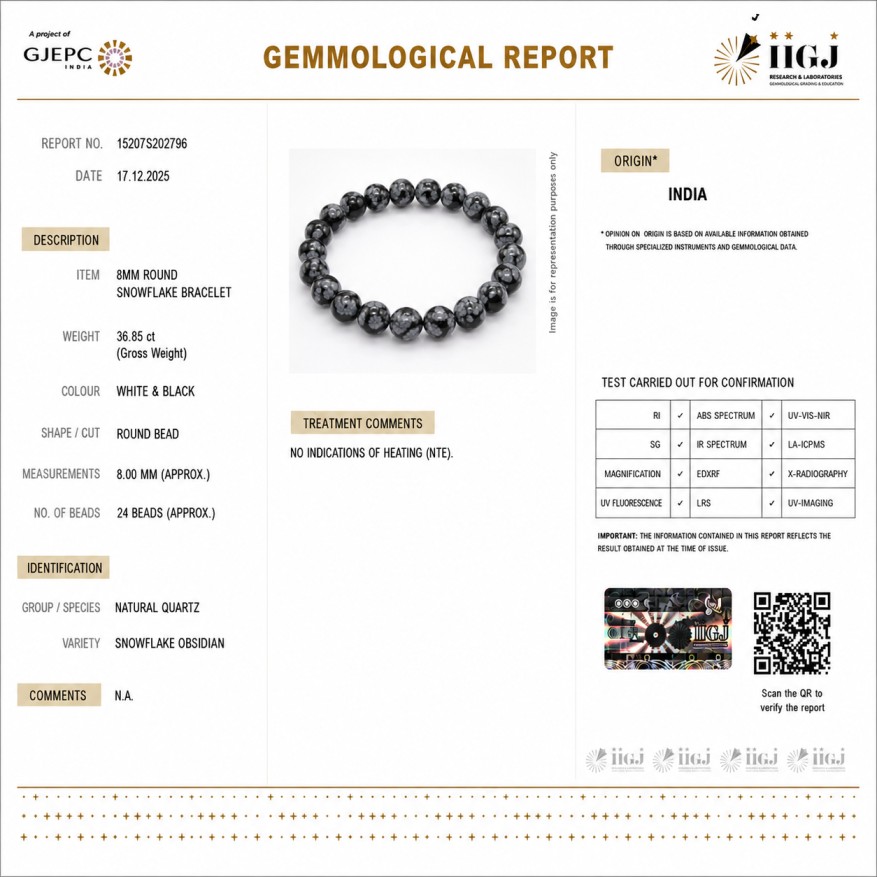 snowflake bracelet certificate snowflake bracelet certificate