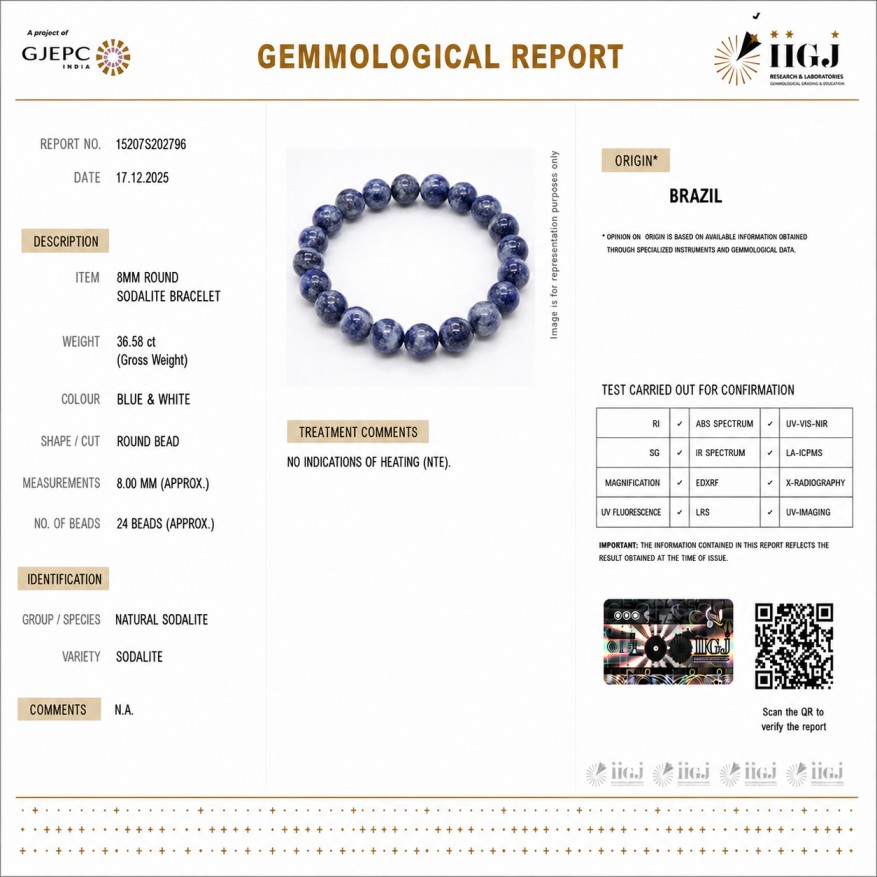 sodalite bracelet certificate sodalite bracelet certificate
